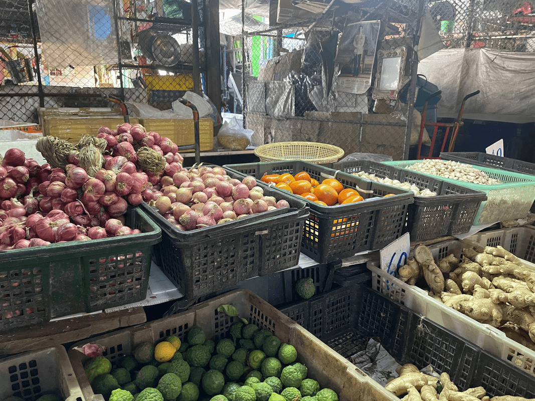 Fruits et légumes au marché
