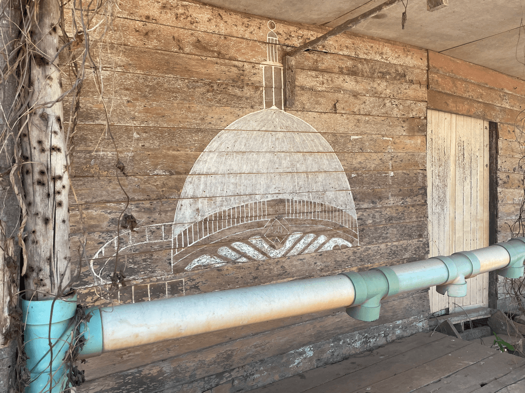 Dessin sur mur de poulailler