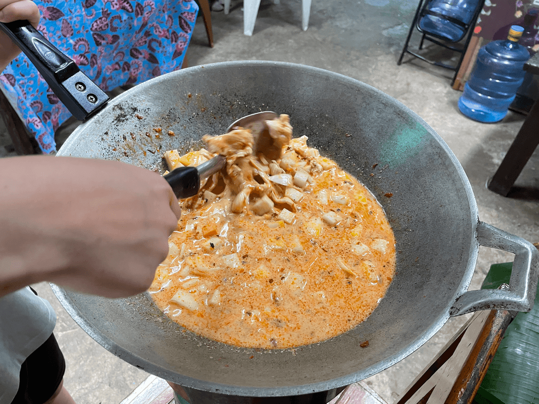 Préparation du curry